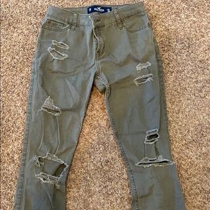 Hollister green jeans